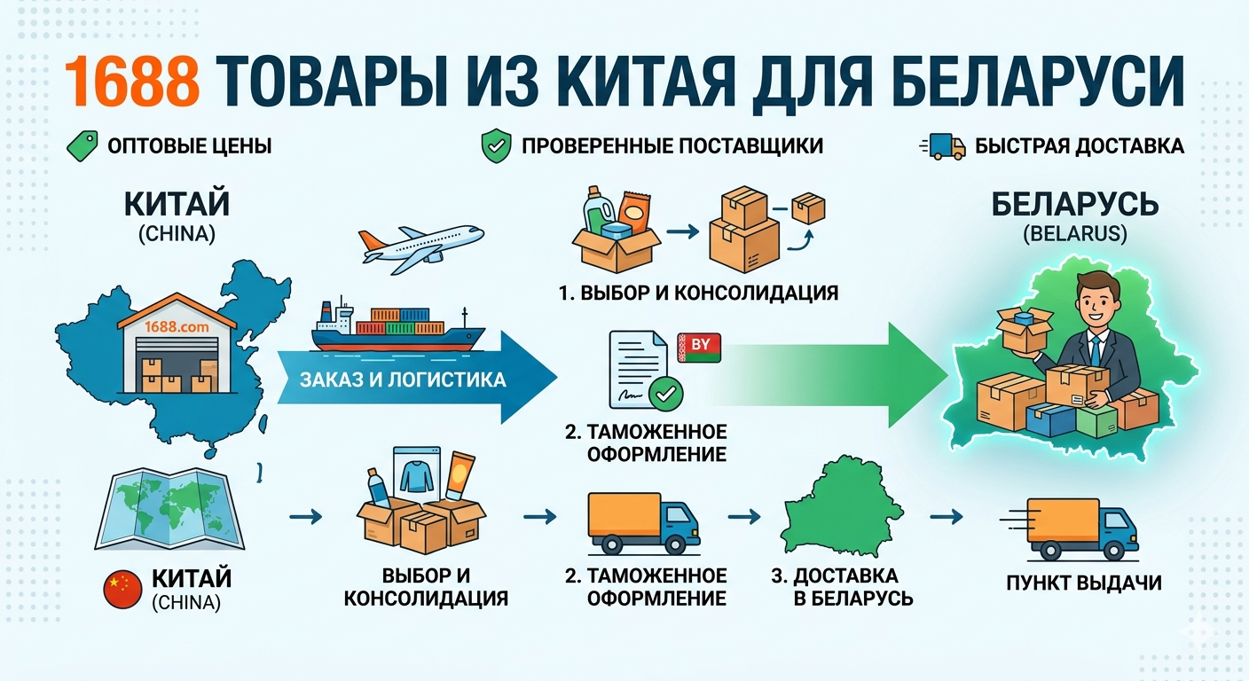 1688 товары из Китая для Беларуси