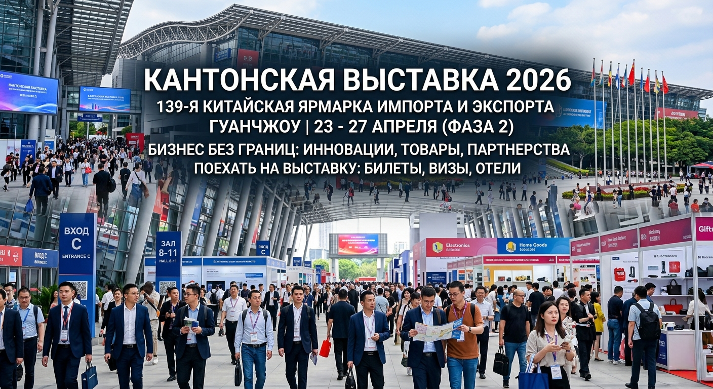 Поехать на Кантонскую выставку 2026 — полная организация поездки из Беларуси